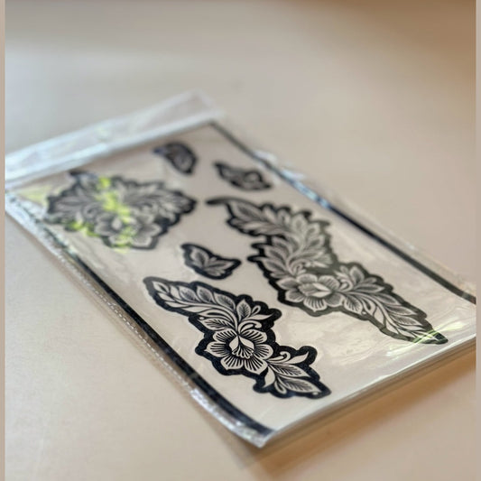 Fanah Henna Stencil FH-217 Fanahstencils