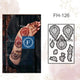 Fanah henna stencil Fh-126