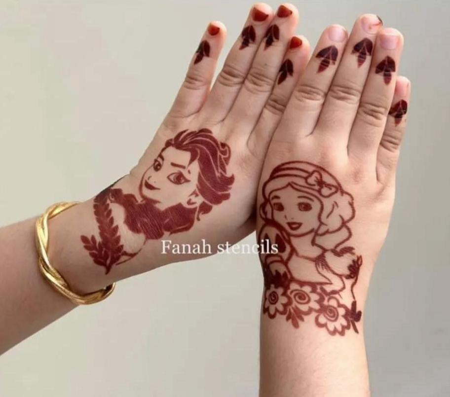 Fanah Henna Stencil K-2 Fanahstencils