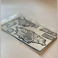 Fanah Henna Stencil FH-153 Fanahstencils