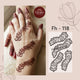 Fanah henna stencil Fh-118