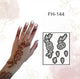 Fanah henna stencil Fh-144