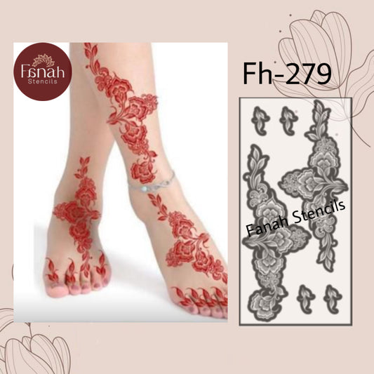 Fanah henna stencil Fh-279