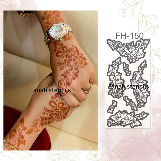 Fanah henna stencil Fh-150
