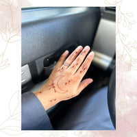 Fanah henna stencil-moon