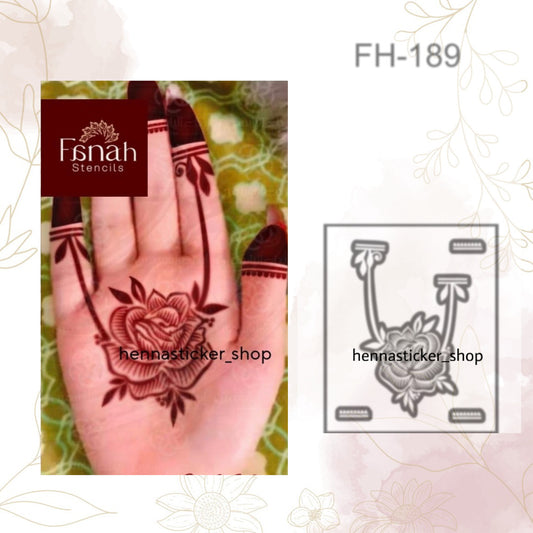 Fanah henna stencil Fh-189
