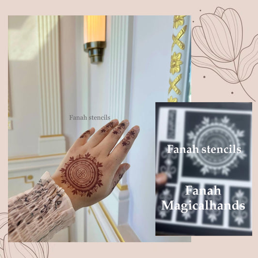 Fanah henna stencil FH-283
