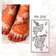 Fanah henna stencil Fh- 213 (pair)