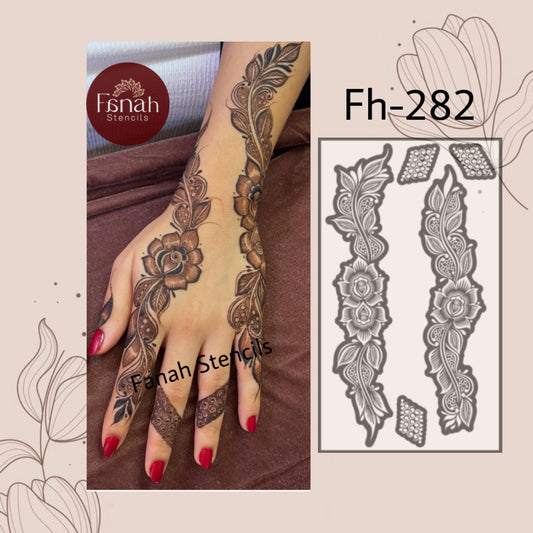 Fanah henna stencil Fh-282