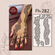 Fanah henna stencil Fh-282