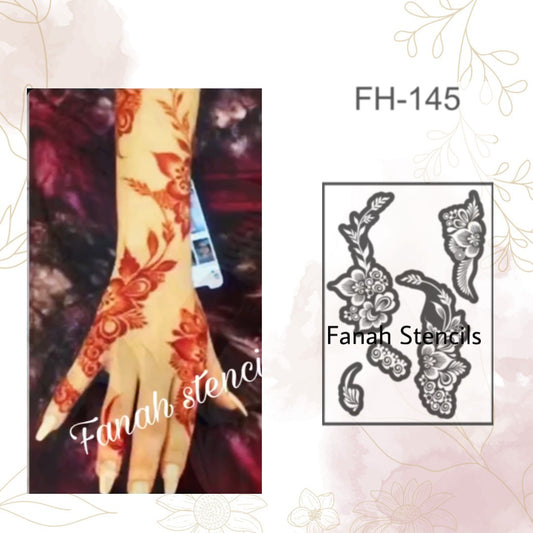 Fanah henna stencil Fh-145