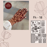 Fanah Henna Stencil F18