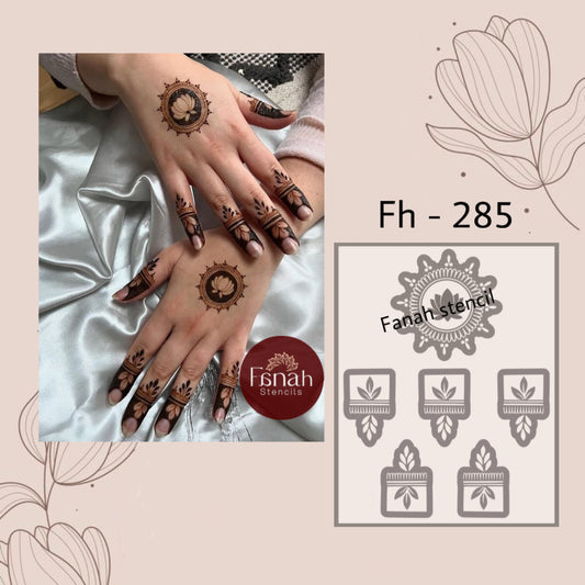 Fanah henna stencil Fh-285