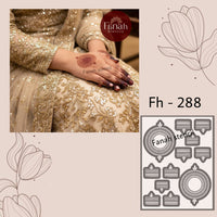 Fanah henna stencil FH-288