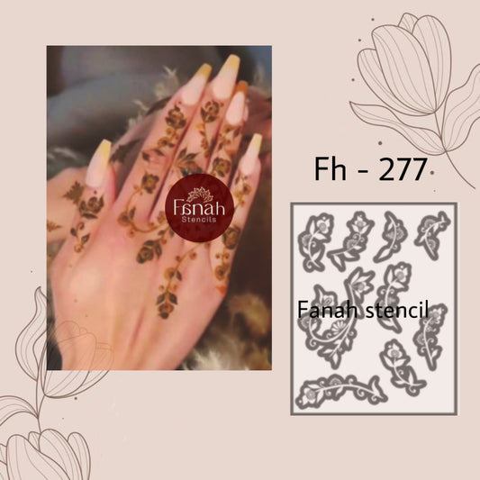 Fanah henna stencil Fh-277