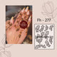 Fanah henna stencil Fh-277