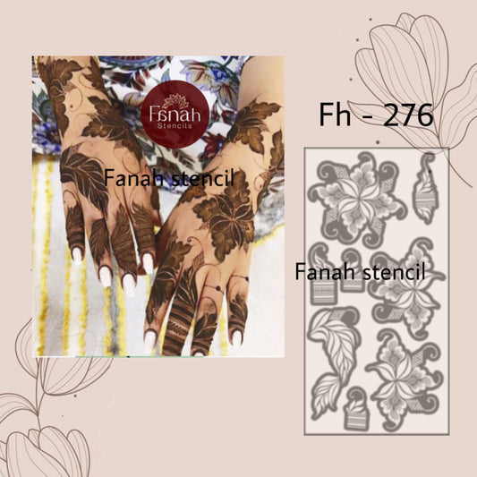 Fanah henna stencil Fh-276 (1 hand)