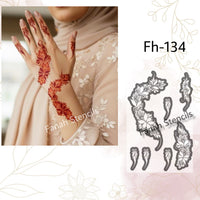 Fanah henna stencil Fh-134