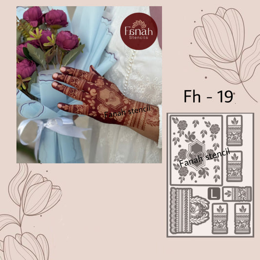 Fanah Henna Stencil F19