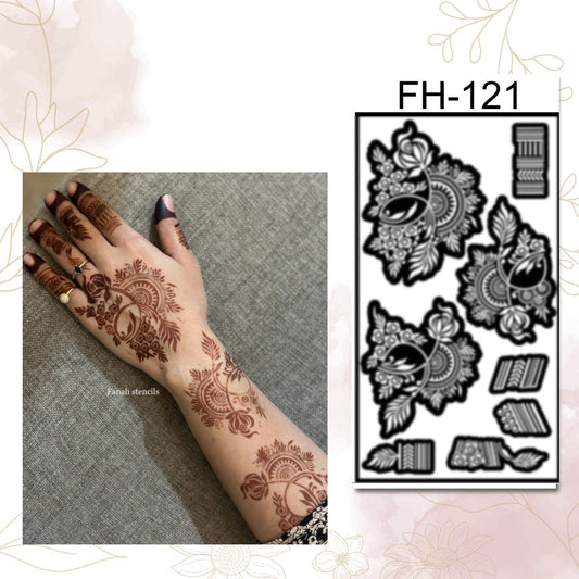 Fanah Henna Stencil FH-121 Fanahstencils
