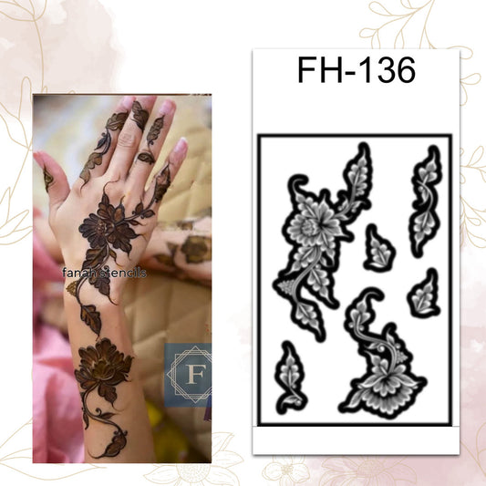 Fanah Henna Stencil FH-136