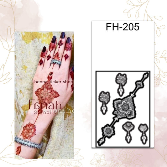 Fanah Henna Stencil FH-205