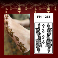 Feet Henna Stencil