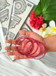Glass Bangle Ruby Color