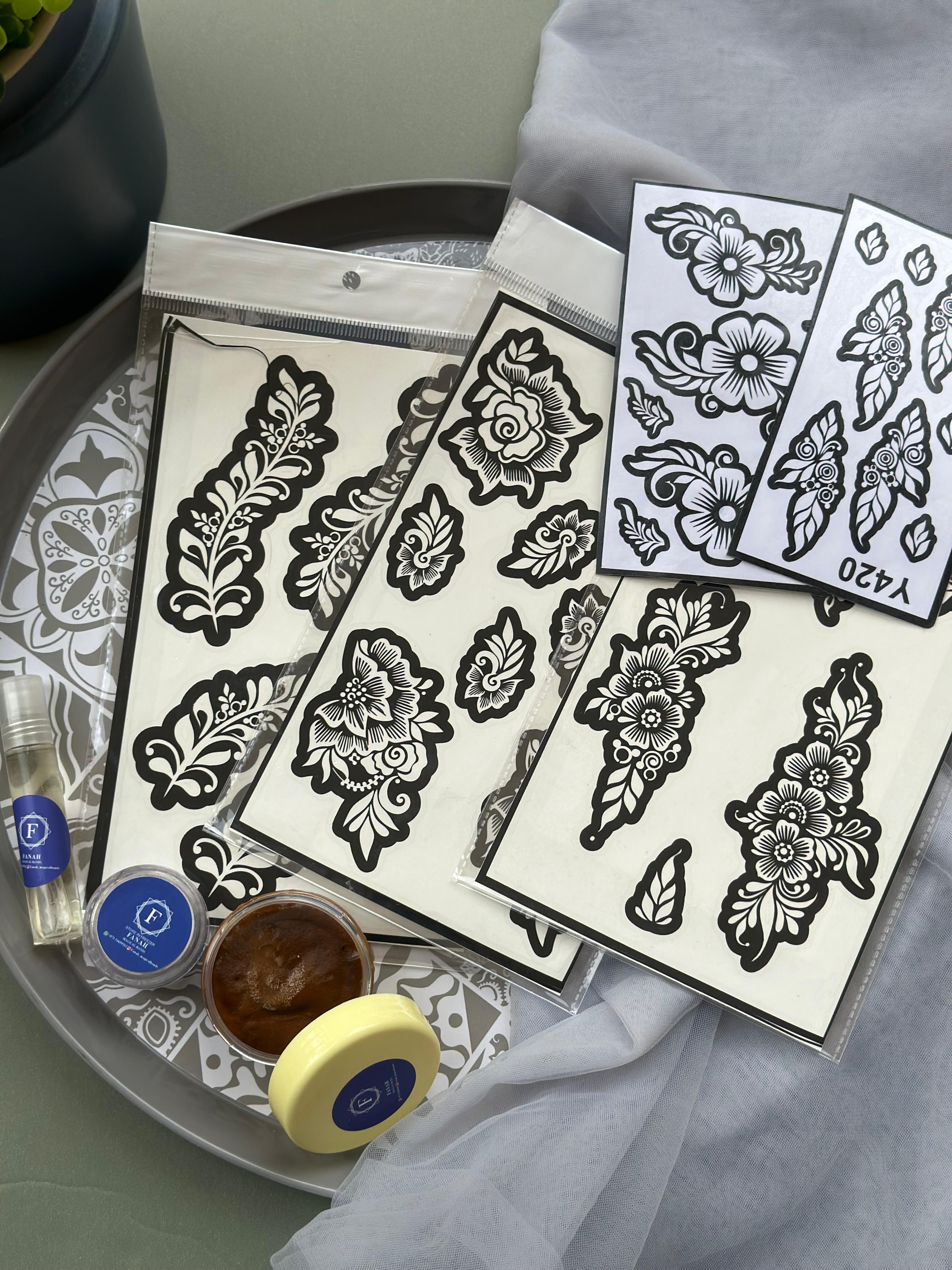 Fanah Henna Stencil FH-173 Fanahstencils