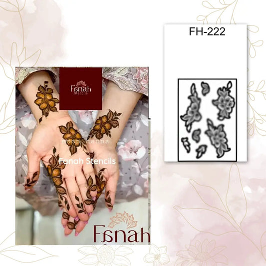 Fanah Henna Stencil  FH-222 Fanahstencils