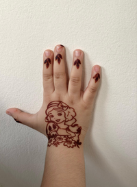 Fanah Henna Stencil - Snow white
