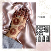 Fanah henna stencil FH-306
