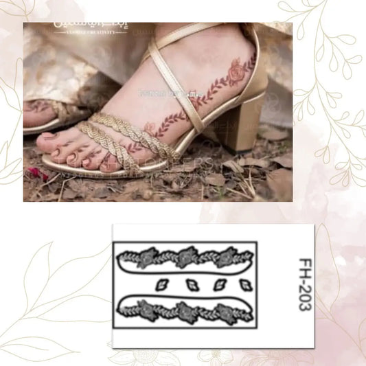 Fanah Henna Stencil FH-203 Fanahstencils