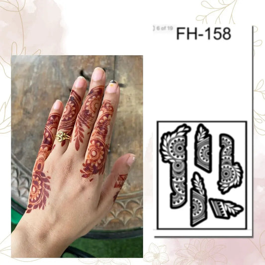 Fanah Henna Stencil FH-158 Fanahstencils