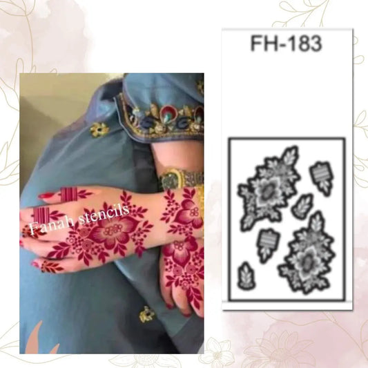 Fanah Henna Stencil FH-183 Fanahstencils