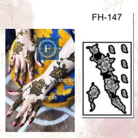 Fanah Henna Stencil FH-147 Fanahstencils