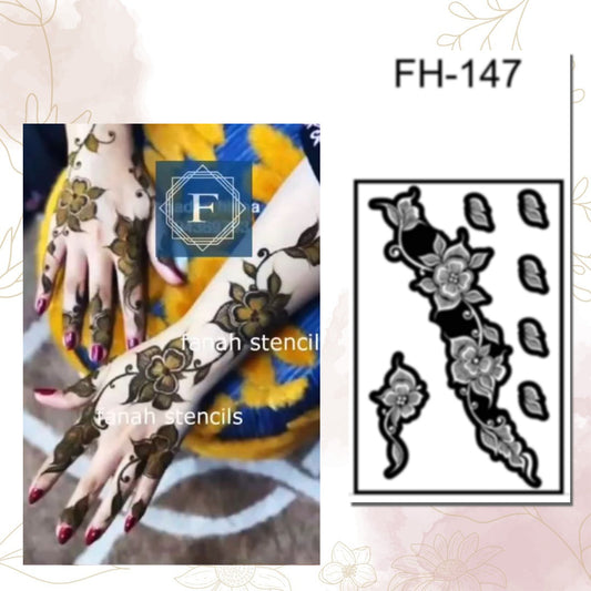 Fanah Henna Stencil FH-147 Fanahstencils