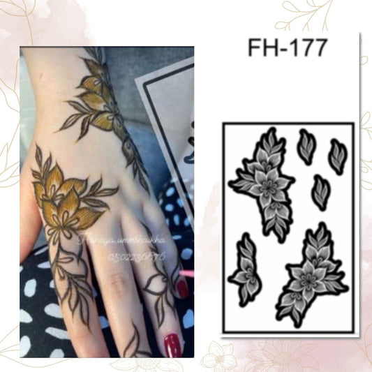 Fanah Henna Stencil FH-177 Fanahstencils