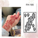 Fanah Henna Stencil  FH-185 Fanahstencils