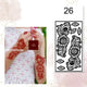 Fanah Henna Stencil K-26 Fanahstencils