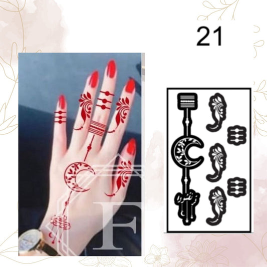 Fanah Henna Stencil K-21 Fanahstencils
