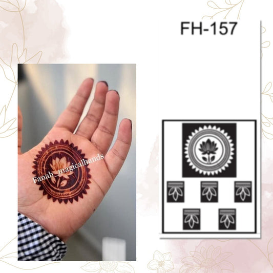 Fanah Henna Stencil FH-157 Fanahstencils