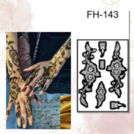 Fanah Henna Stencil FH-143 Fanahstencils