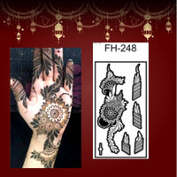 Fanah Henna Stencil FH-248 Fanahstencils