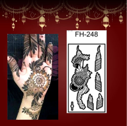 Fanah Henna Stencil FH-248 Fanahstencils