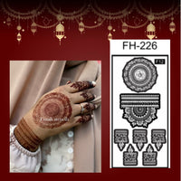 Fanah Henna Stencil FH-226 Fanahstencils