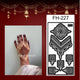 Fanah Henna Stencil FH-227 Fanahstencils