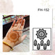 Fanah Henna Stencil FH-152 Fanahstencils