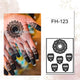 Fanah Henna Stencil FH-123 Fanahstencils