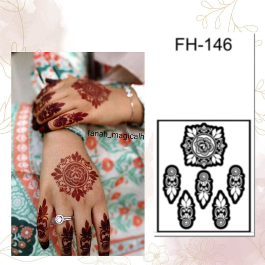 Fanah Henna Stencil FH-146 Fanahstencils